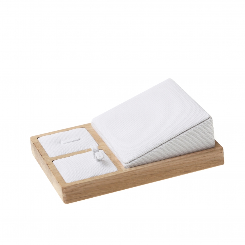 내추럴 원목 캔버스 고급 세트 진열대 12x16x5