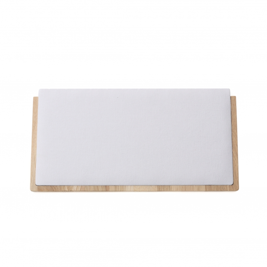 내추럴 원목 캔버스 L형 목걸이 진열대 대 30x15x4