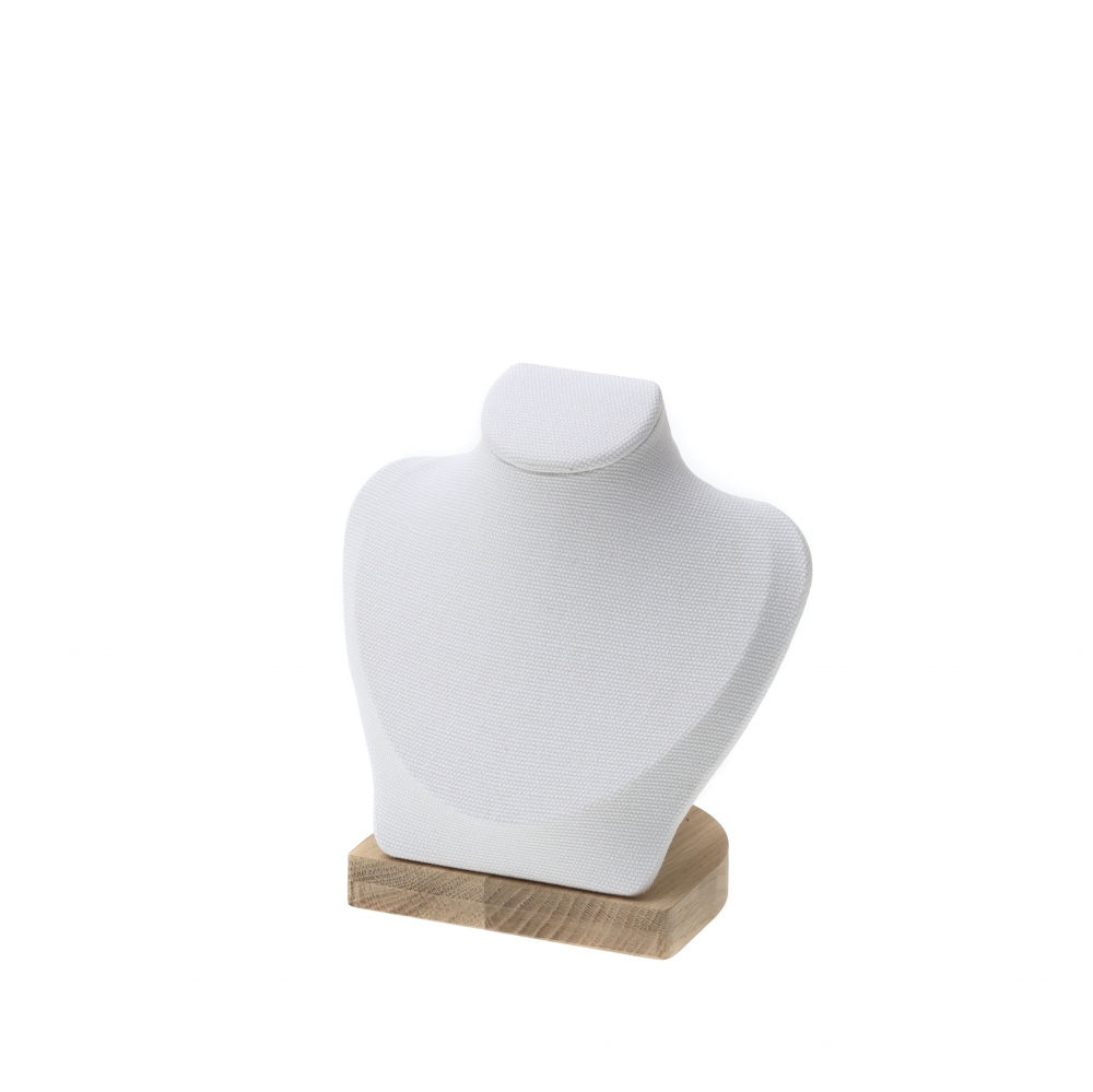 내추럴 원목 캔버스 사각 목걸이 마네킹 진열대 소 16.5x10x15