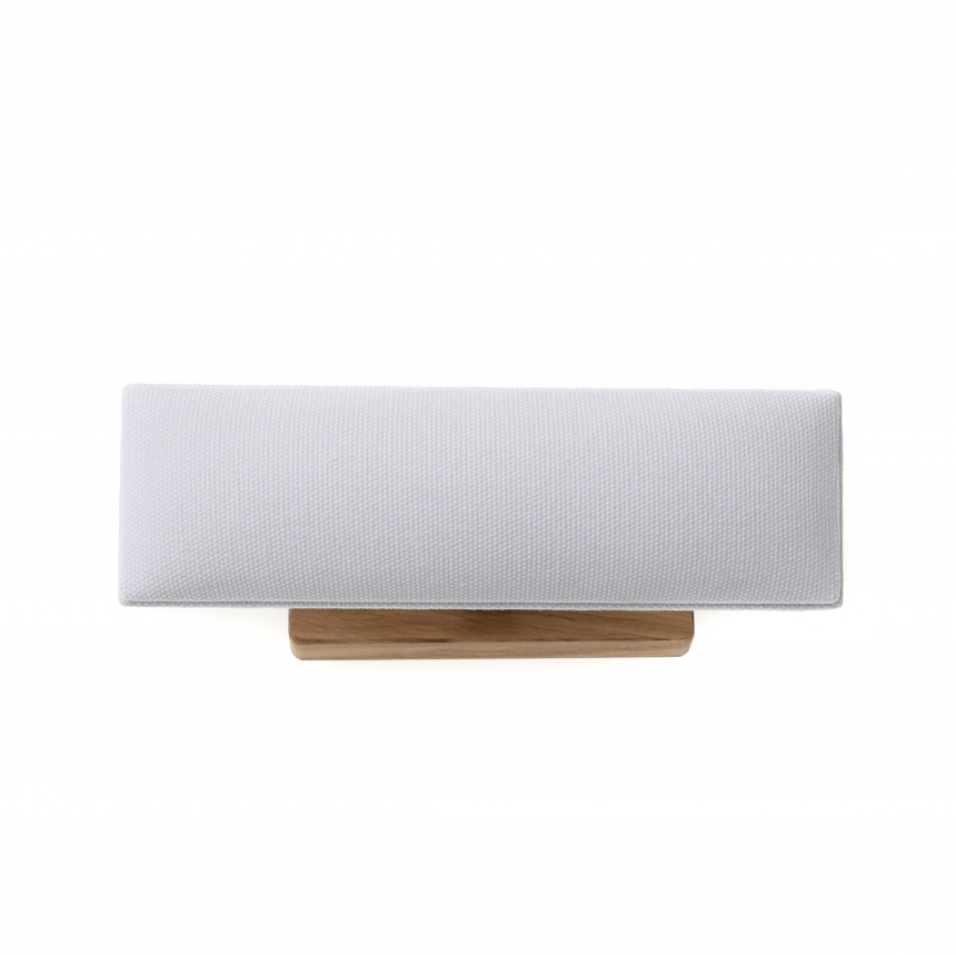 내추럴 원목 캔버스 T자 쿠션 경사 팔찌 진열대 20.5x8x7