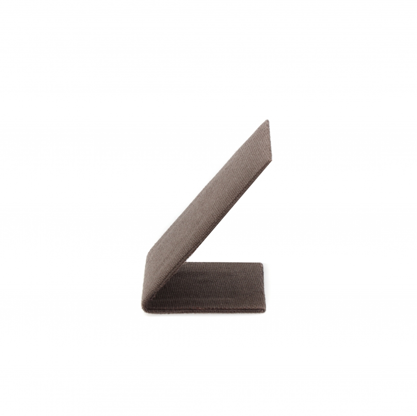 린넨 사각 L형 귀걸이 진열대 브라운 6x5.5x8