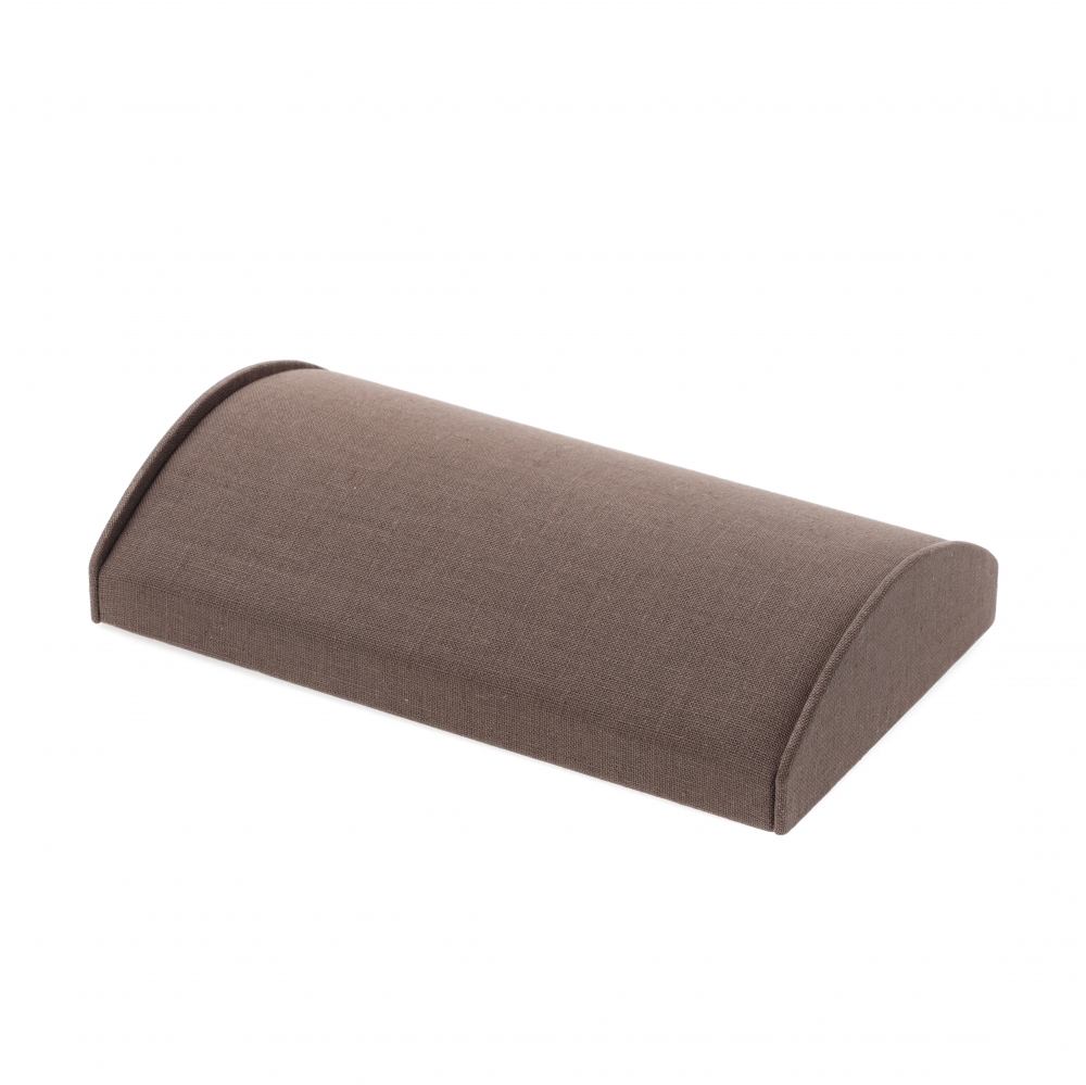 린넨 반원 팔찌 진열대 브라운 30x20x6.5