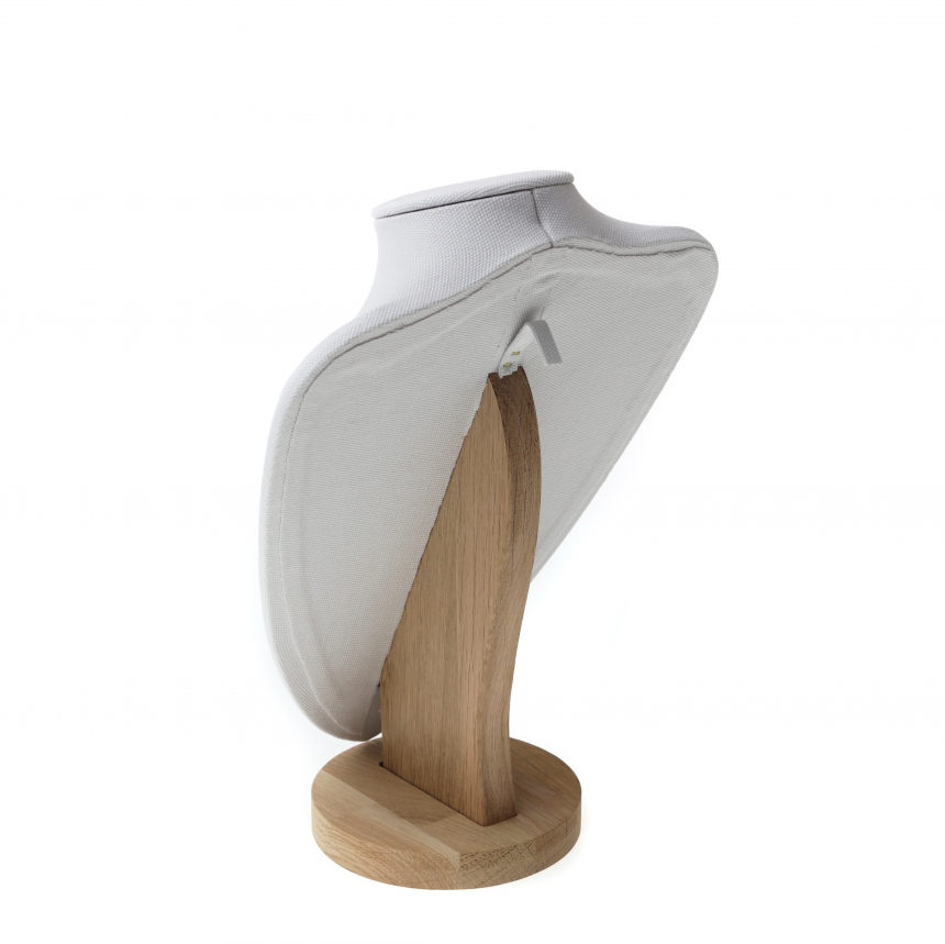 내추럴 원목 캔버스 삼각 목걸이 마네킹 진열대 특대 24x12x31.5