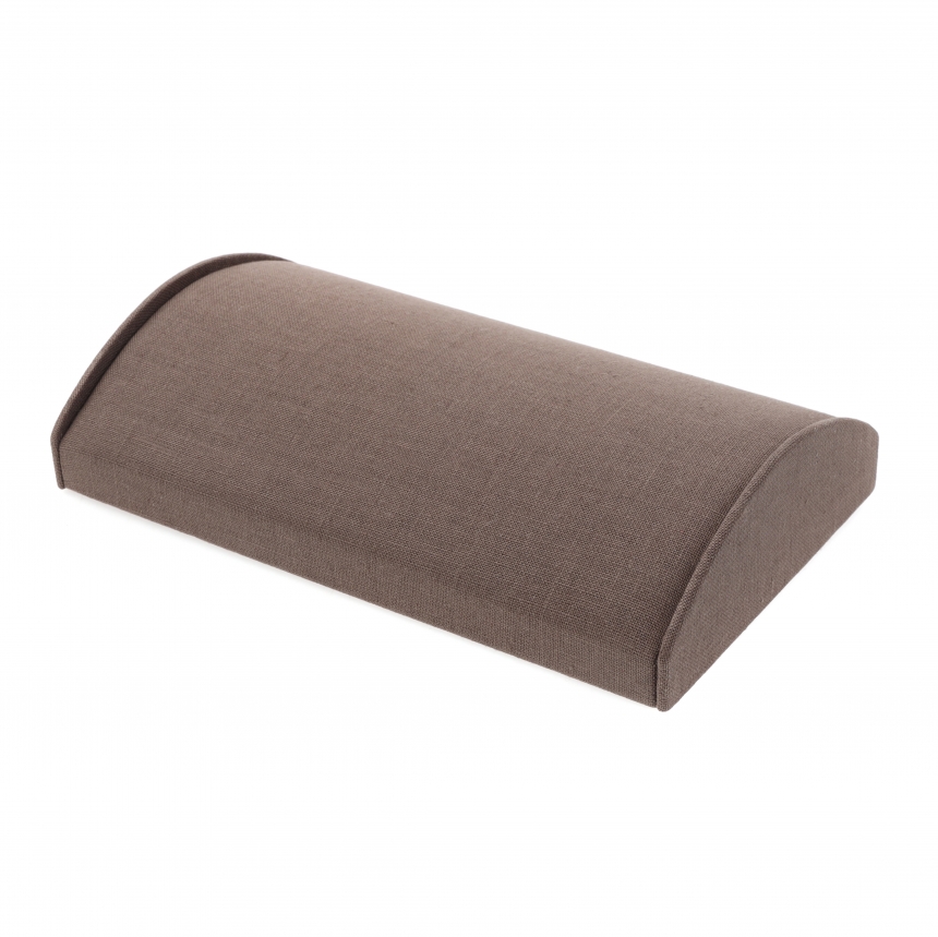 린넨 반원 팔찌 진열대 브라운 30x20x6.5
