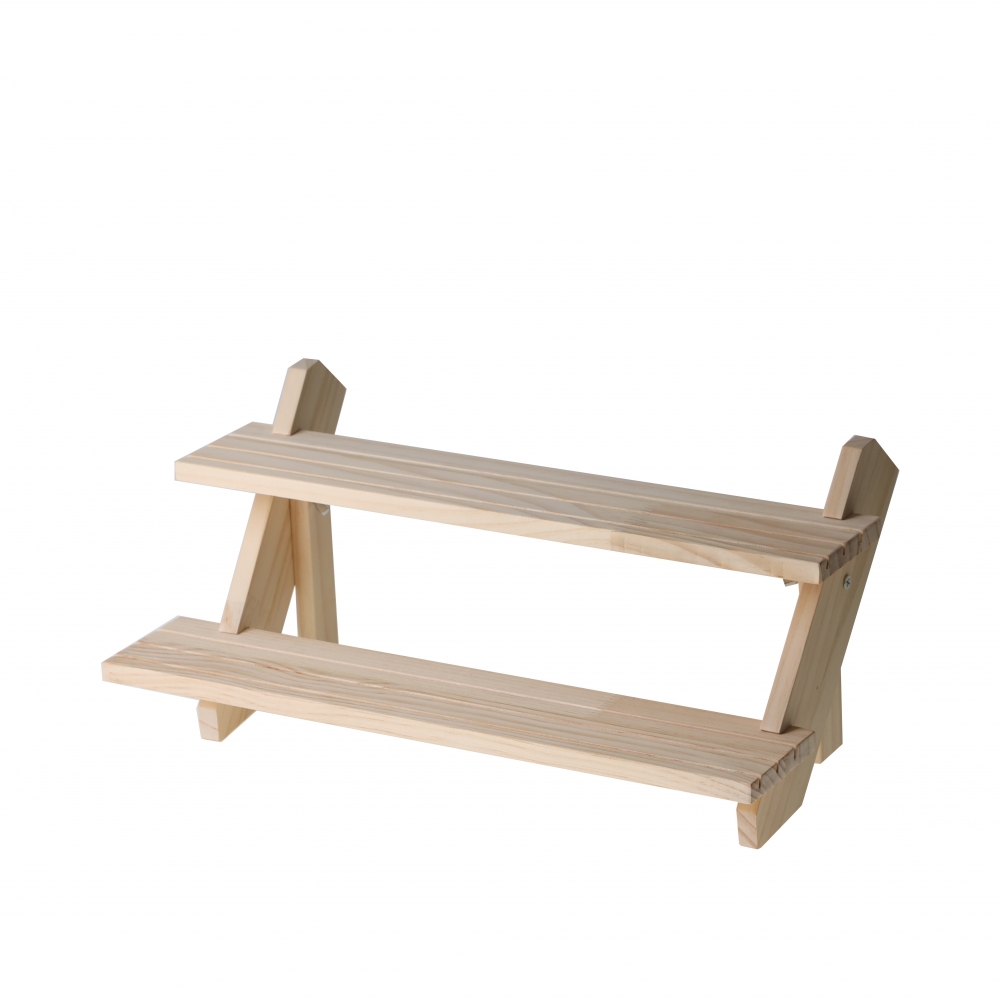 원목 꽂이판 2단 계단식 귀걸이 진열대 39x20x18 꽂이 별매