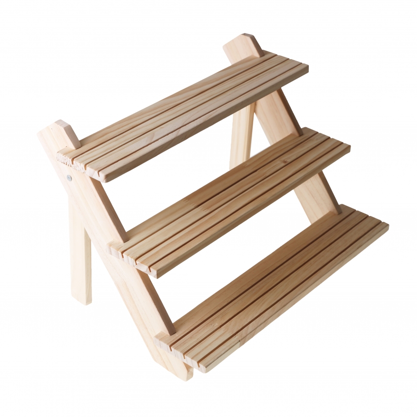 원목 꽂이판 3단 계단식 귀걸이 진열대 39x29x26 꽂이 별매