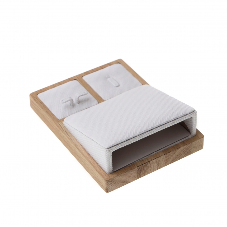 내추럴 원목 캔버스 고급 세트 진열대 12x16x5