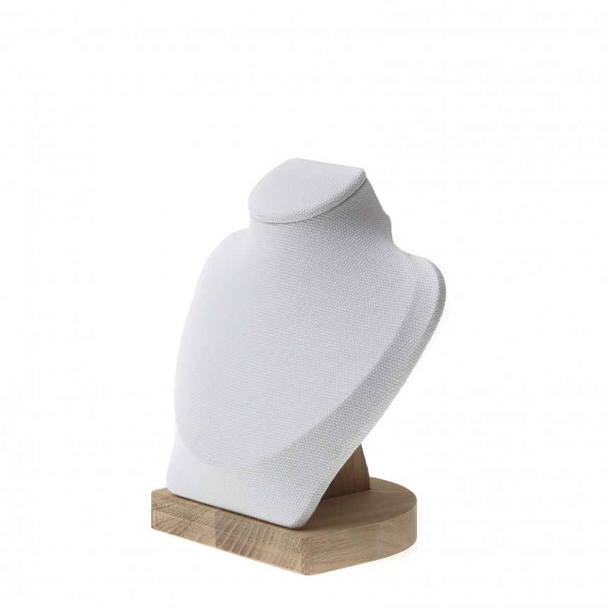 내추럴 원목 캔버스 사각 목걸이 마네킹 진열대 중 18x10x23.5
