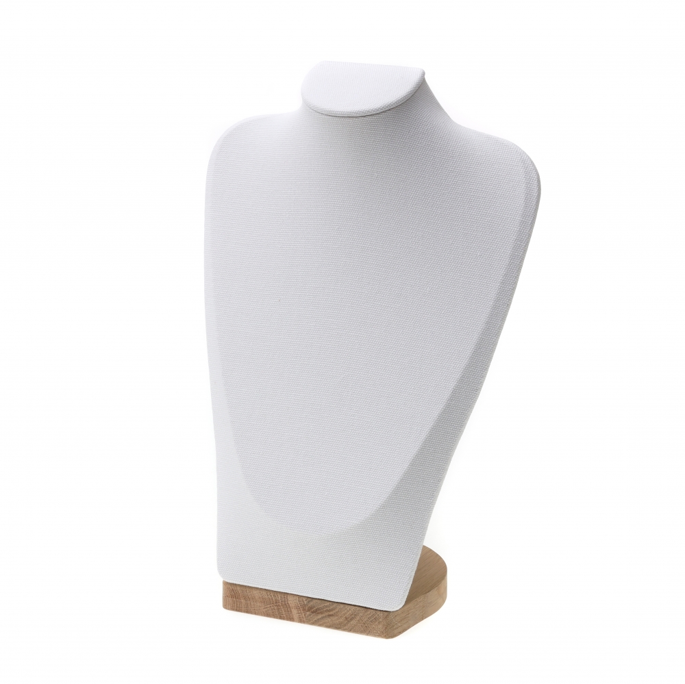 내추럴 원목 캔버스 사각 목걸이 마네킹 진열대 특대 23x12x35.5