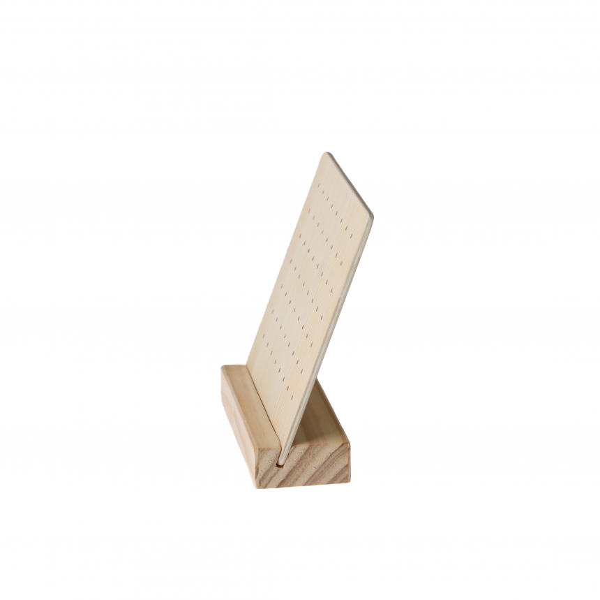 원목 타공 귀걸이 피어싱 진열대 소 12.5x4.5x12.5