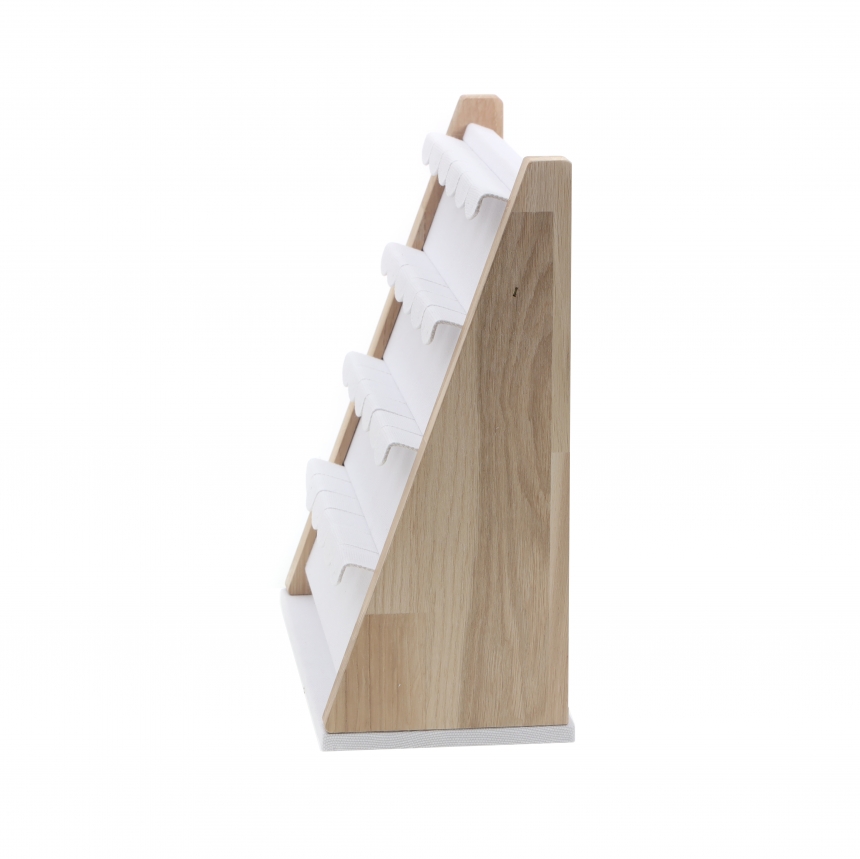 내추럴 원목 캔버스 24구 귀걸이 진열대 27.7x13x30.5