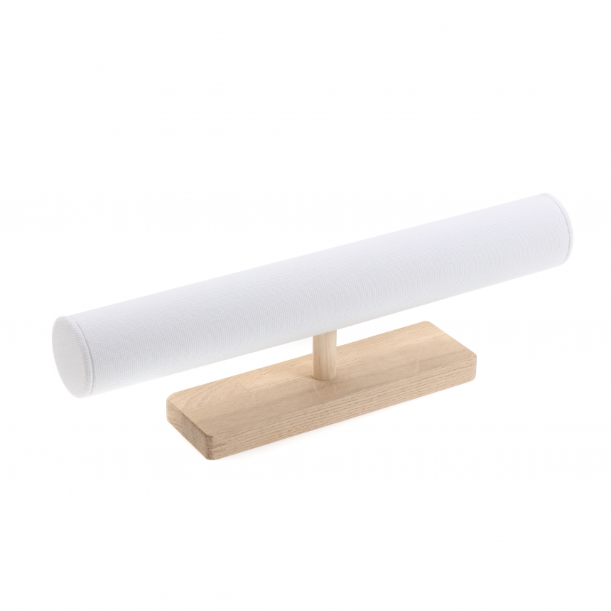 내추럴 원목 캔버스 T자 팔찌 진열대 대 35x6x10