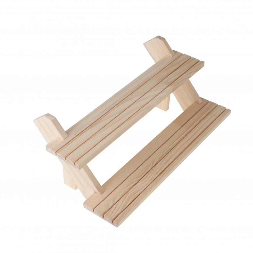 원목 꽂이판 2단 계단식 귀걸이 진열대 39x20x18 꽂이 별매