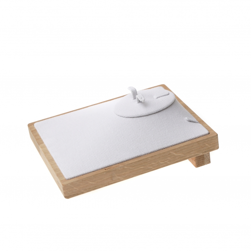 내추럴 원목 캔버스 모던 세트 진열대 14x17x3.5