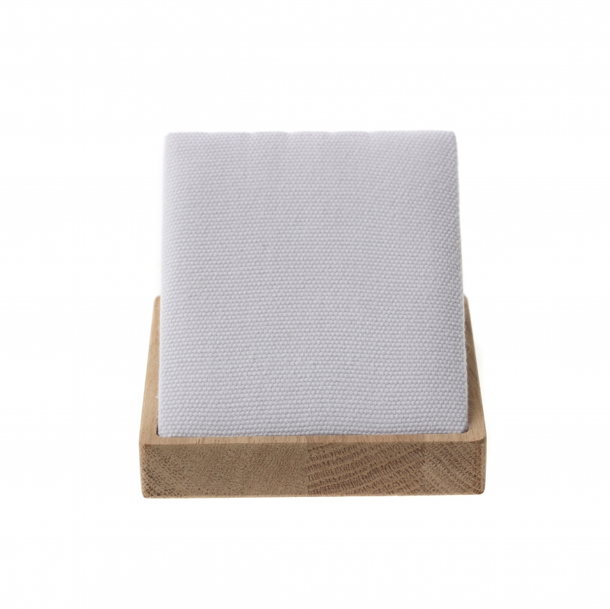 내추럴 원목 캔버스 경사형 목걸이 진열대 10x10x7.5