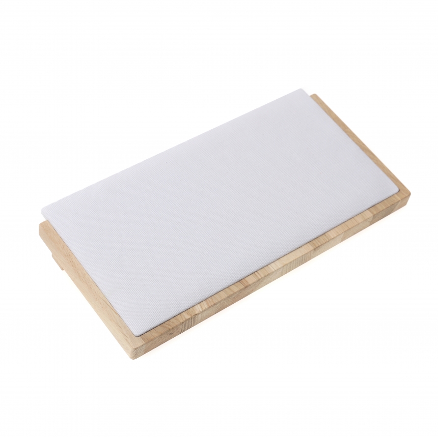 내추럴 원목 캔버스 L형 목걸이 진열대 대 30x15x4