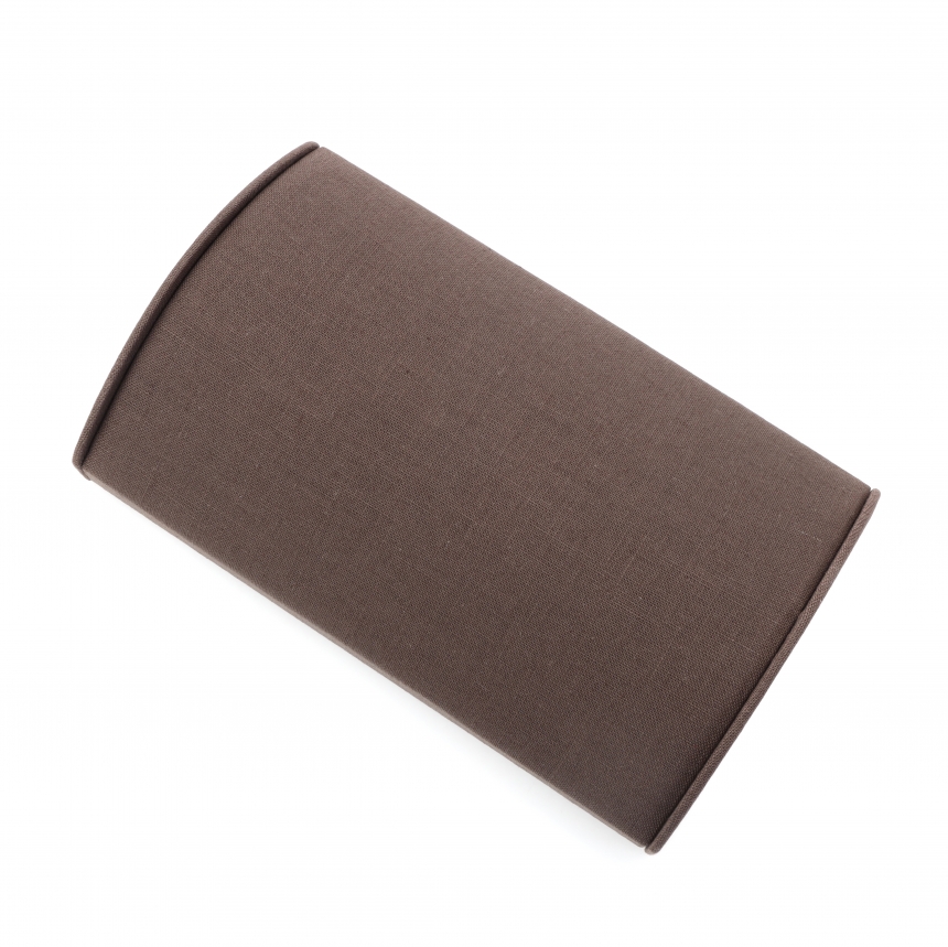 린넨 반원 팔찌 진열대 브라운 30x20x6.5