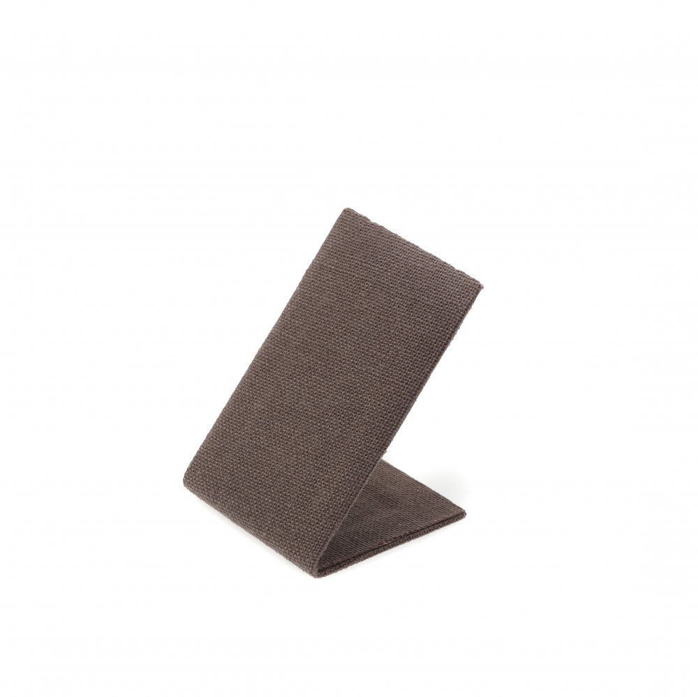 린넨 사각 L형 귀걸이 진열대 브라운 6x5.5x8