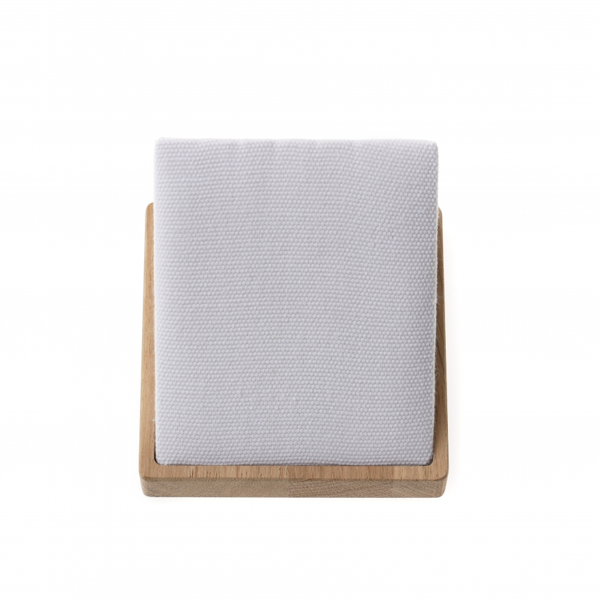 내추럴 원목 캔버스 경사형 목걸이 진열대 10x10x7.5