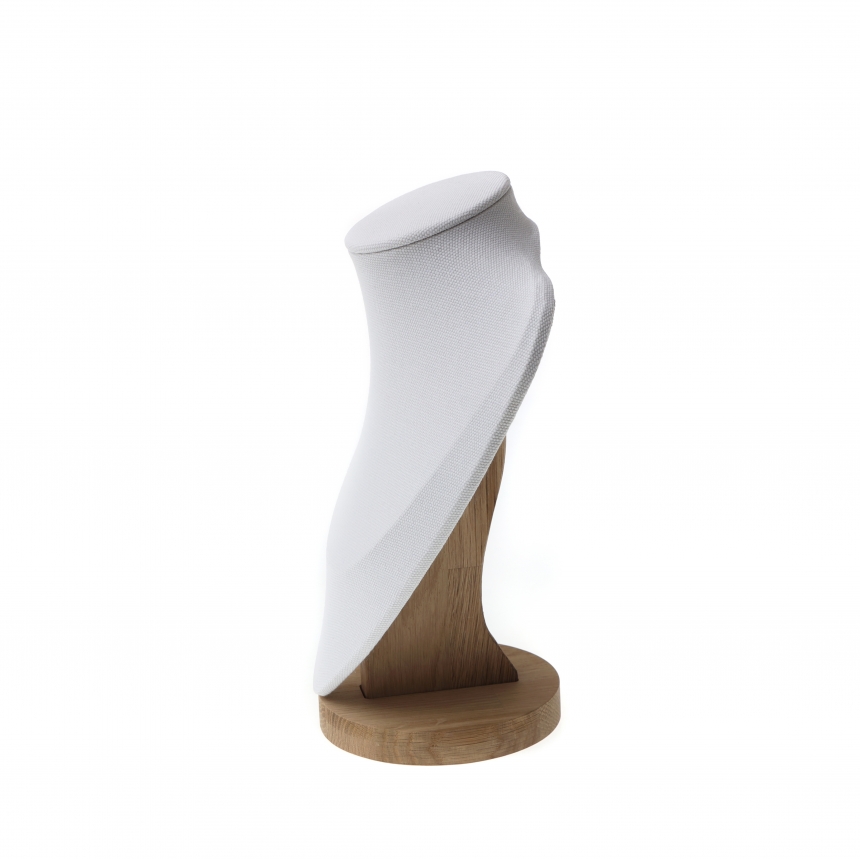 내추럴 원목 캔버스 삼각 목걸이 마네킹 진열대 대 21x12x27.5