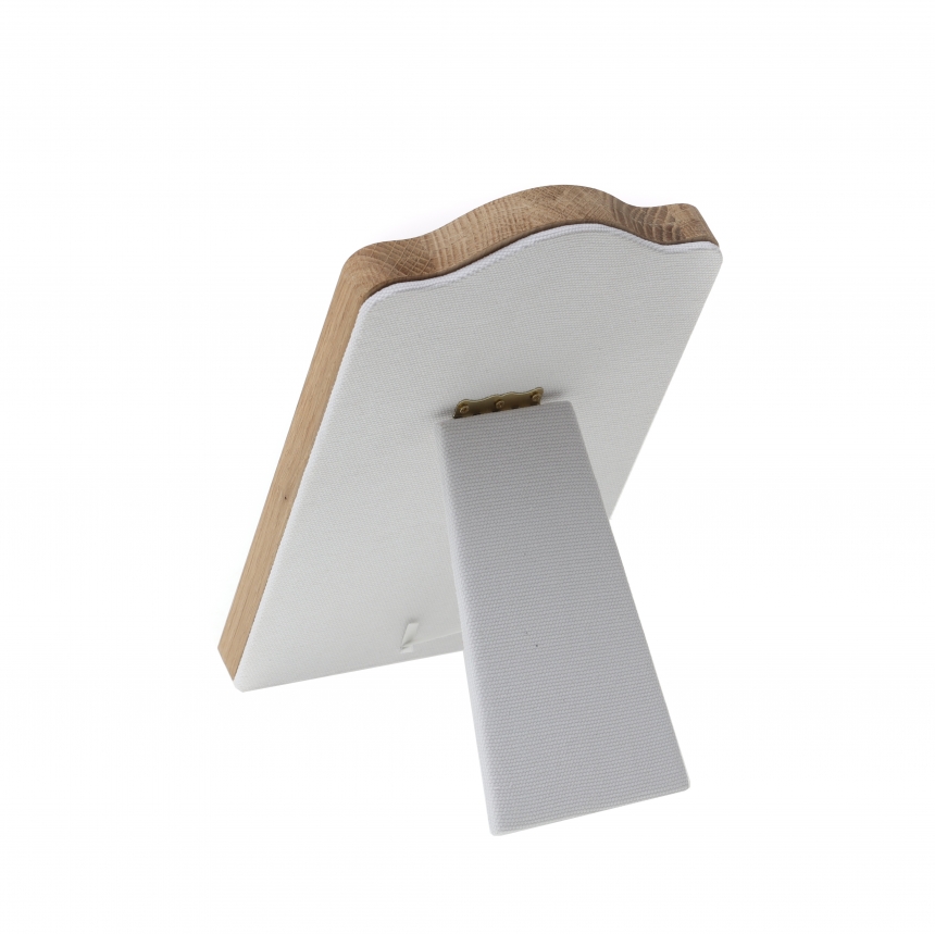 내추럴 원목 캔버스 1/12 귀걸이 진열대 15x18x22