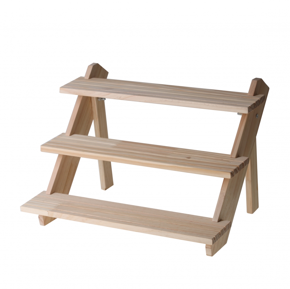 원목 꽂이판 3단 계단식 귀걸이 진열대 39x29x26 꽂이 별매