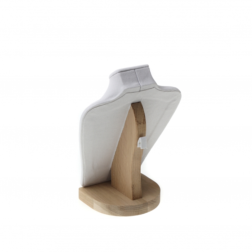 내추럴 원목 캔버스 사각 목걸이 마네킹 진열대 중 18x10x23.5