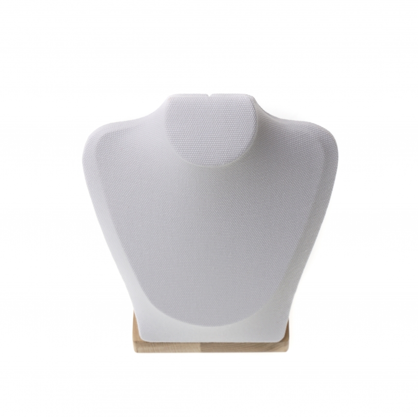 내추럴 원목 캔버스 사각 목걸이 마네킹 진열대 중 18x10x23.5