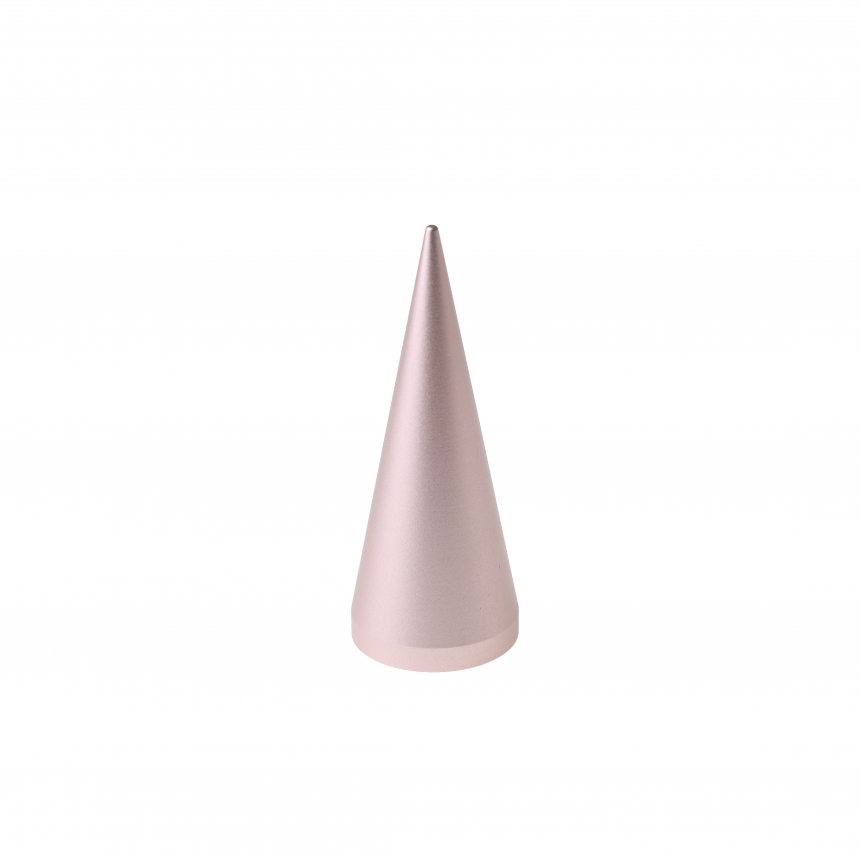 알루미늄 꼬깔 반지 진열대 핑크 3x3x8