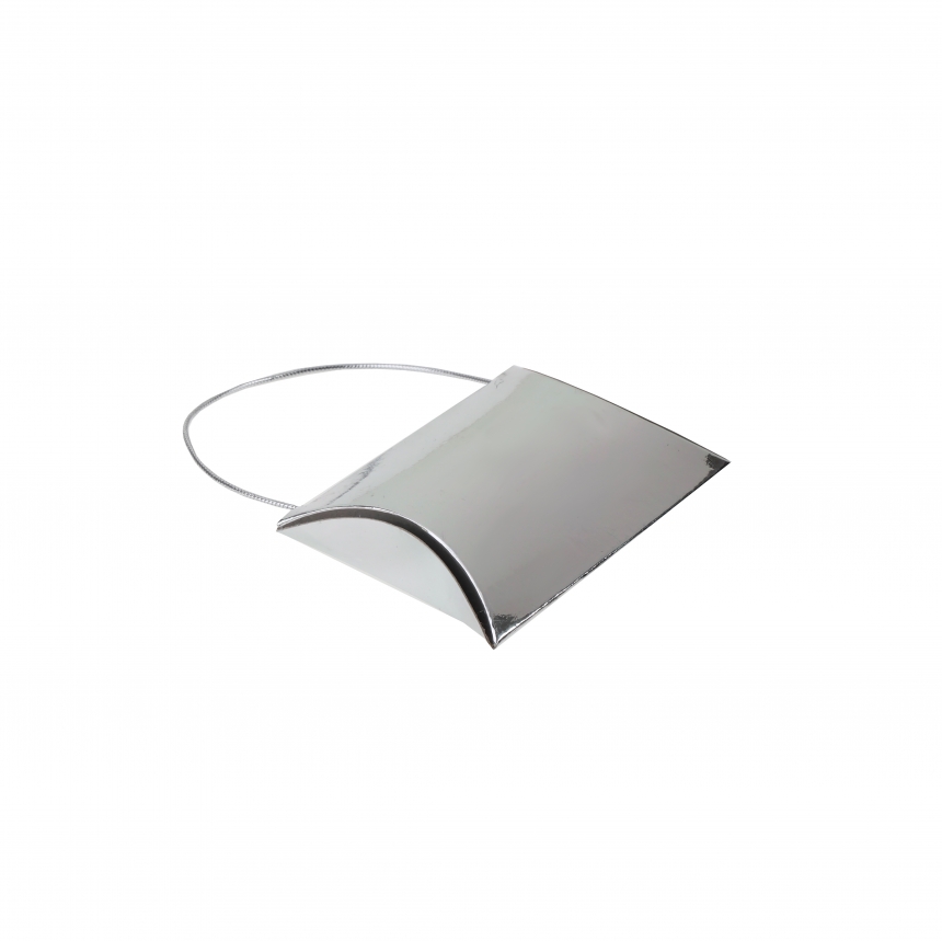 손잡이끈 리본 쥬얼리 베개상자 은박 소 7.5x7x2cm 50장