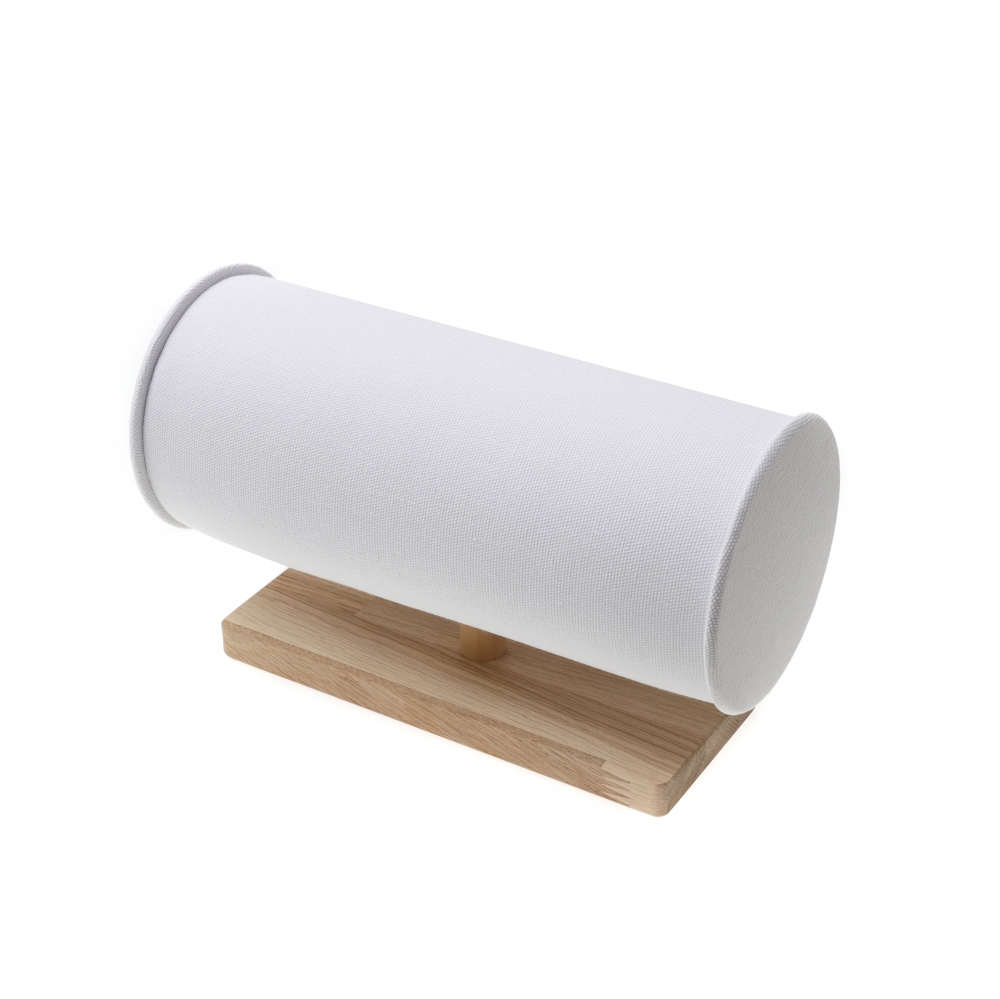 내추럴 원목 캔버스 1단 헤어밴드 진열대 28x9x17
