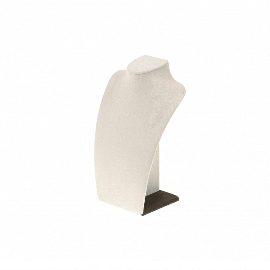 스웨이드 특 목걸이 마네킹 진열대 베이지/브라운 소 19x11.5x28