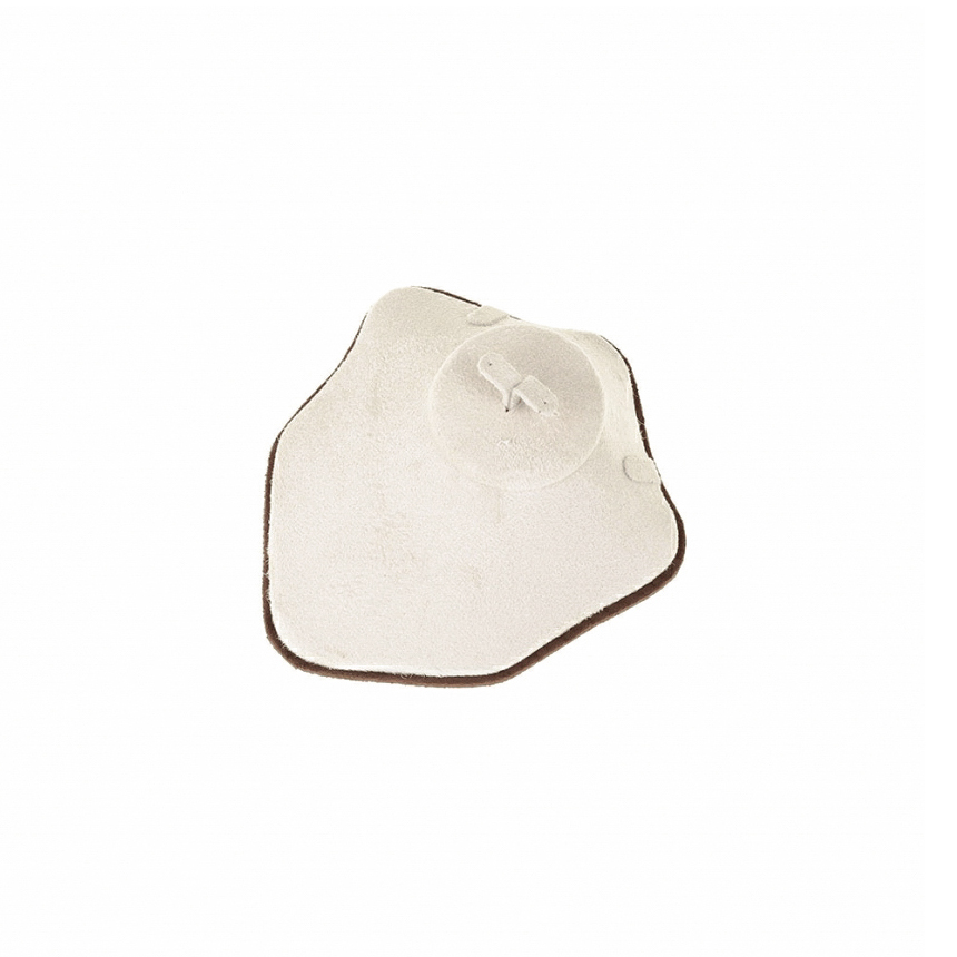 스웨이드 물결 목걸이 귀걸이 반지 세트 마네킹 진열대 베이지/브라운 소 12x13.5x5