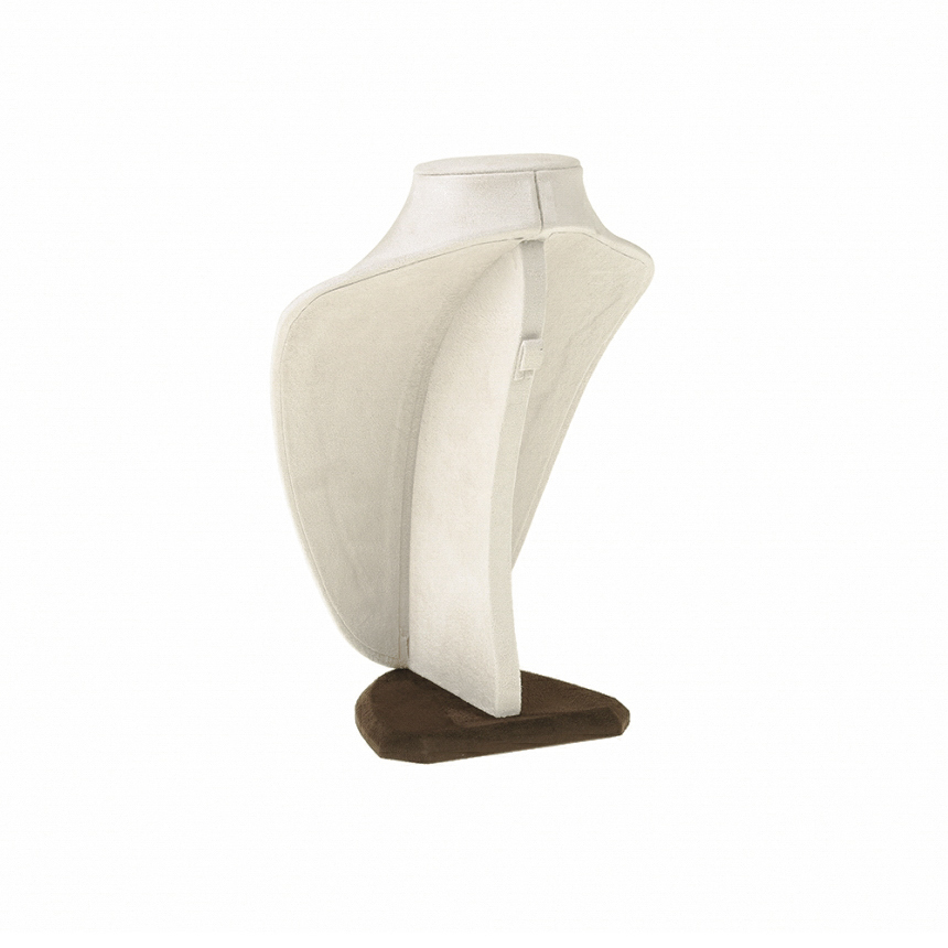스웨이드 레귤러 목걸이 마네킹 진열대 베이지/브라운 대 20x14x30