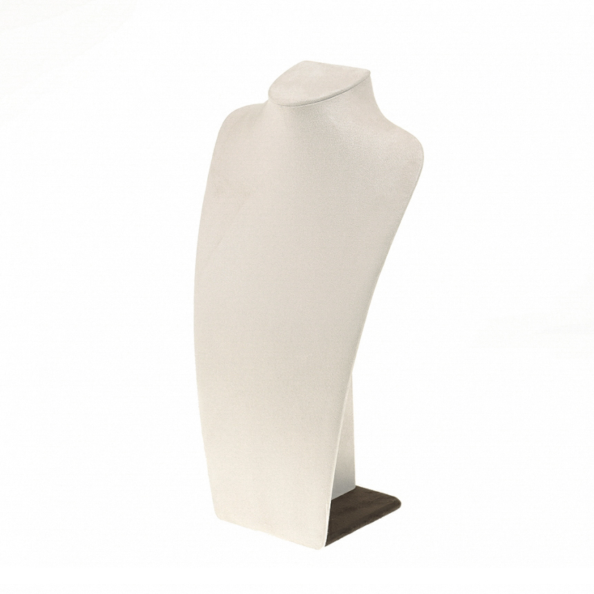 스웨이드 특 목걸이 마네킹 진열대 베이지/브라운 대 24x12.5x41
