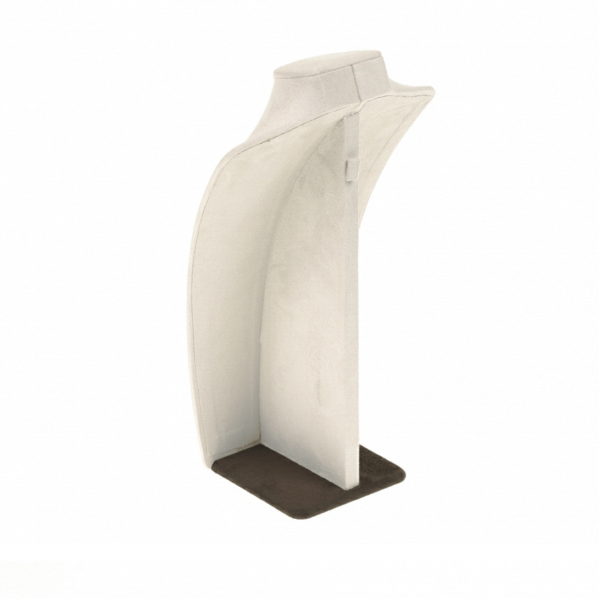 스웨이드 특 목걸이 마네킹 진열대 베이지/브라운 중 20x12x35