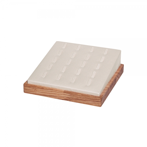 원목 사각 1/20 반지 진열대 아이보리 15x15x5