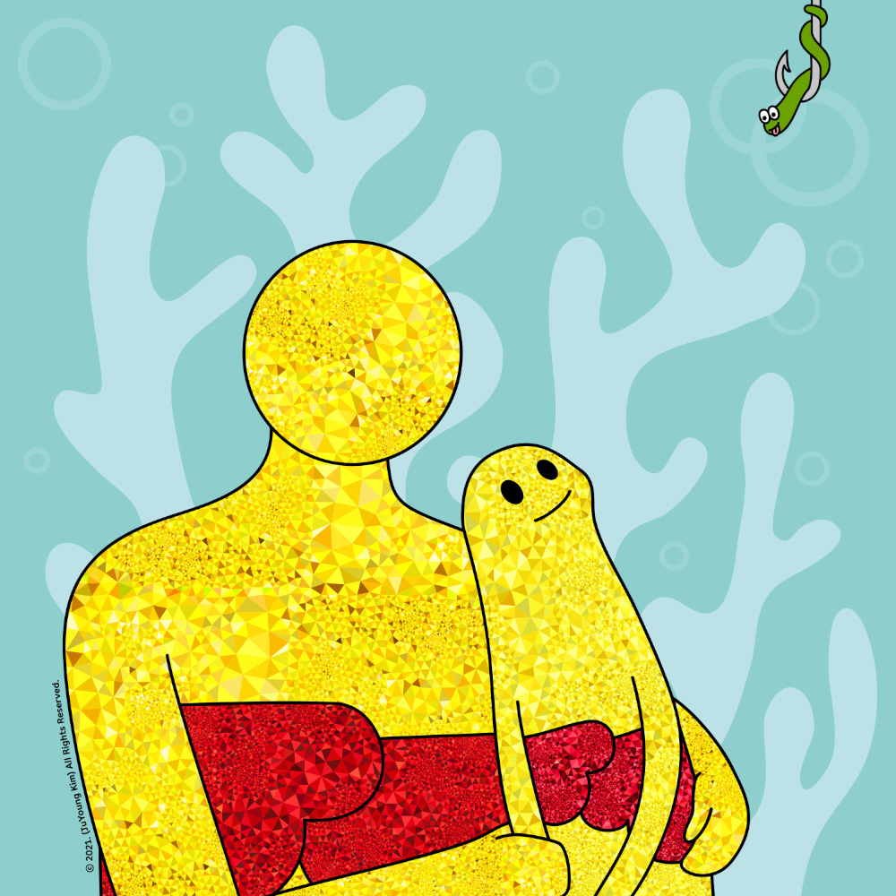 구름물고기와 구름맨 (don't eat that) 그림 판매