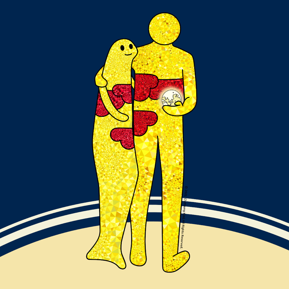 구름물고기와 구름맨 (lovers with the moon) 그림 판매
