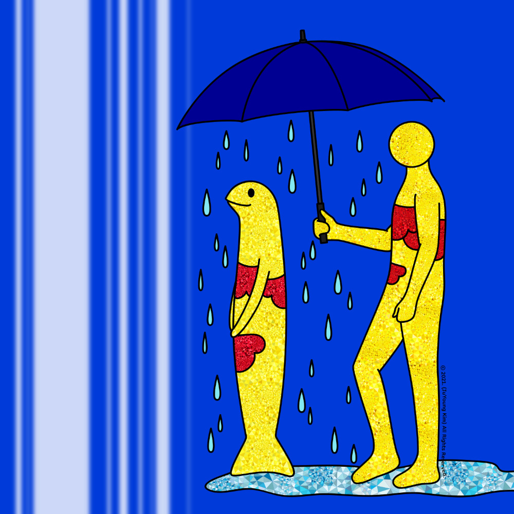 구름물고기와 구름맨 (still raining) 그림 판매