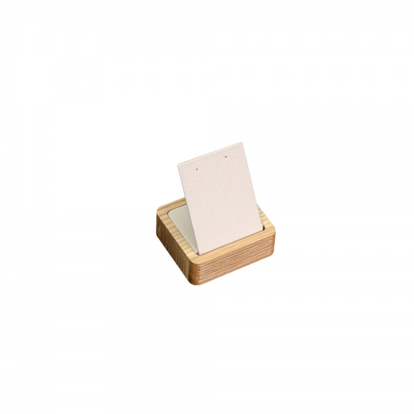 원목 L형 귀걸이 진열대 아이보리 미니 5.5x5x6