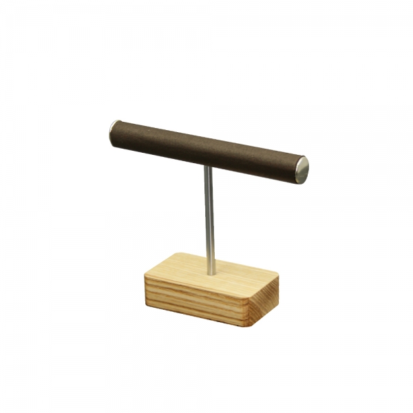 원목 T반지 진열대 브라운 소 12.5x4x10
