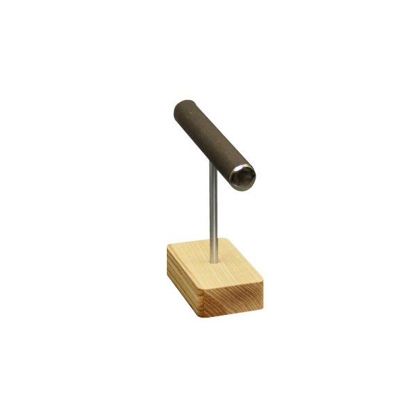 원목 T반지 진열대 브라운 소 12.5x4x10