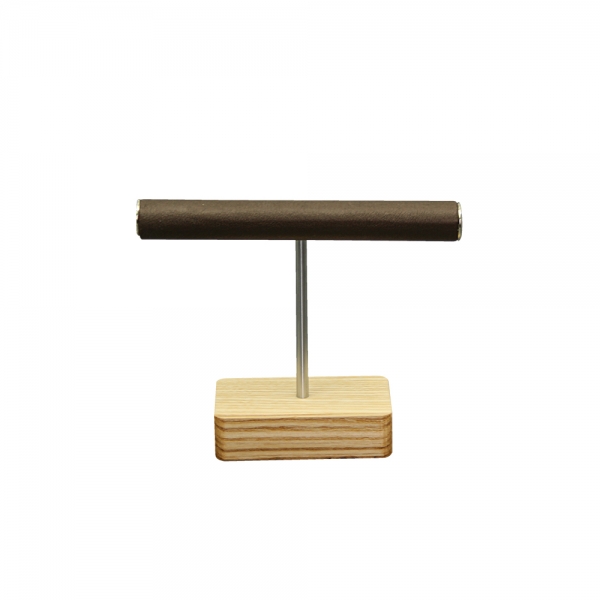 원목 T반지 진열대 브라운 소 12.5x4x10