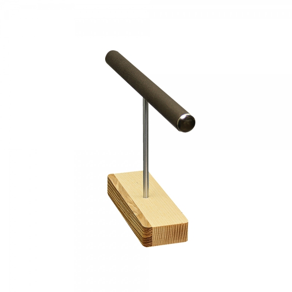 원목 T반지 진열대 브라운 대 20.5x4x13