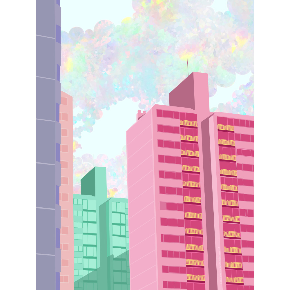아파트 풍경화 그림 판매