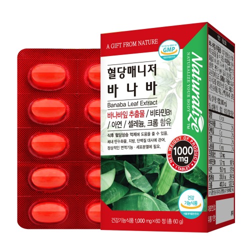 혈당 매니저 바나바 (1,000mg x 60정)