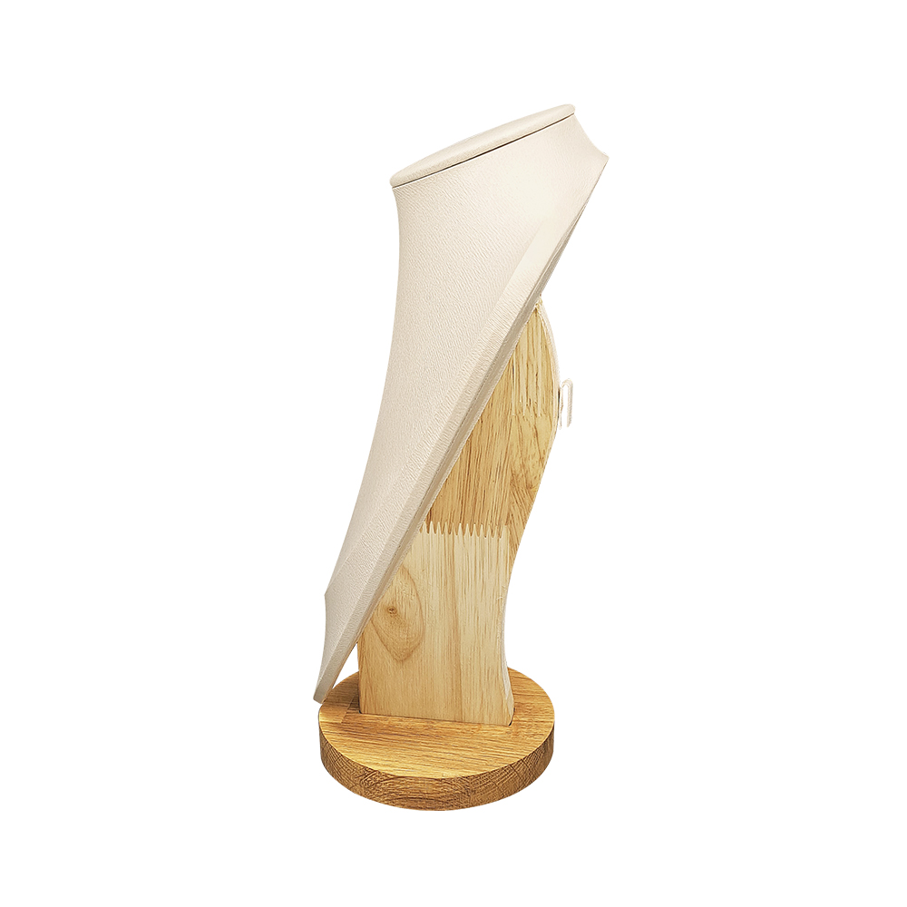 원목 삼각 목걸이 마네킹 진열대 아이보리 특대 23x12x30