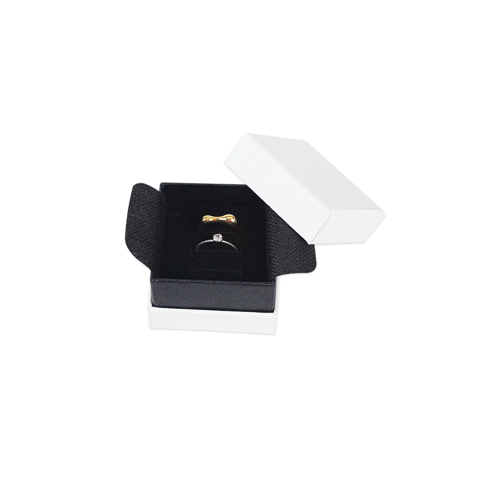 고급 투톤 주얼리 케이스 액세서리 포장 선물 상자 화이트 소 5.5x5.5x4cm 20개