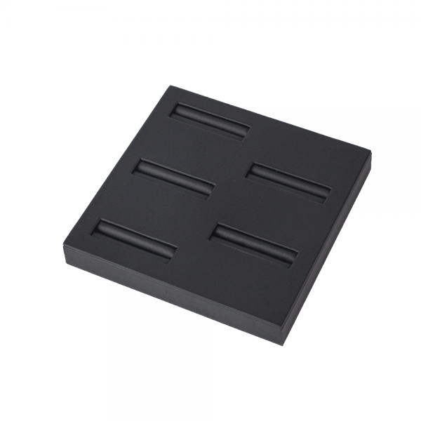 인조가죽 사각 커플 반지 팔찌 진열대 블랙 15x15x2